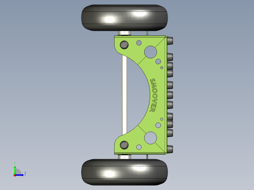 钢琴家具搬运小推车左视图