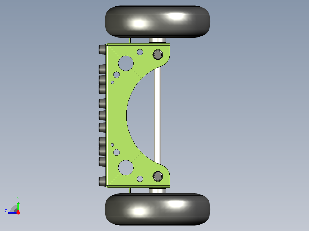 钢琴家具搬运小推车右视图