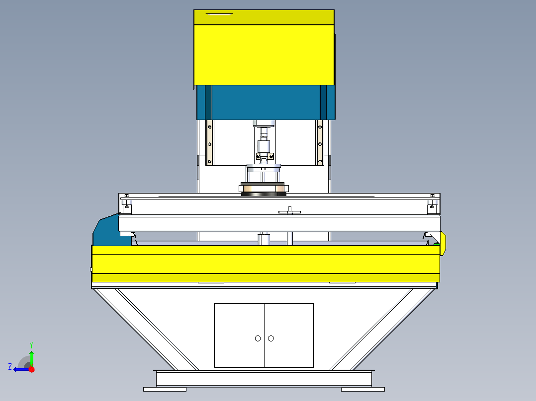 CNC数控分纸机3D数模图纸 STEP格式右视图