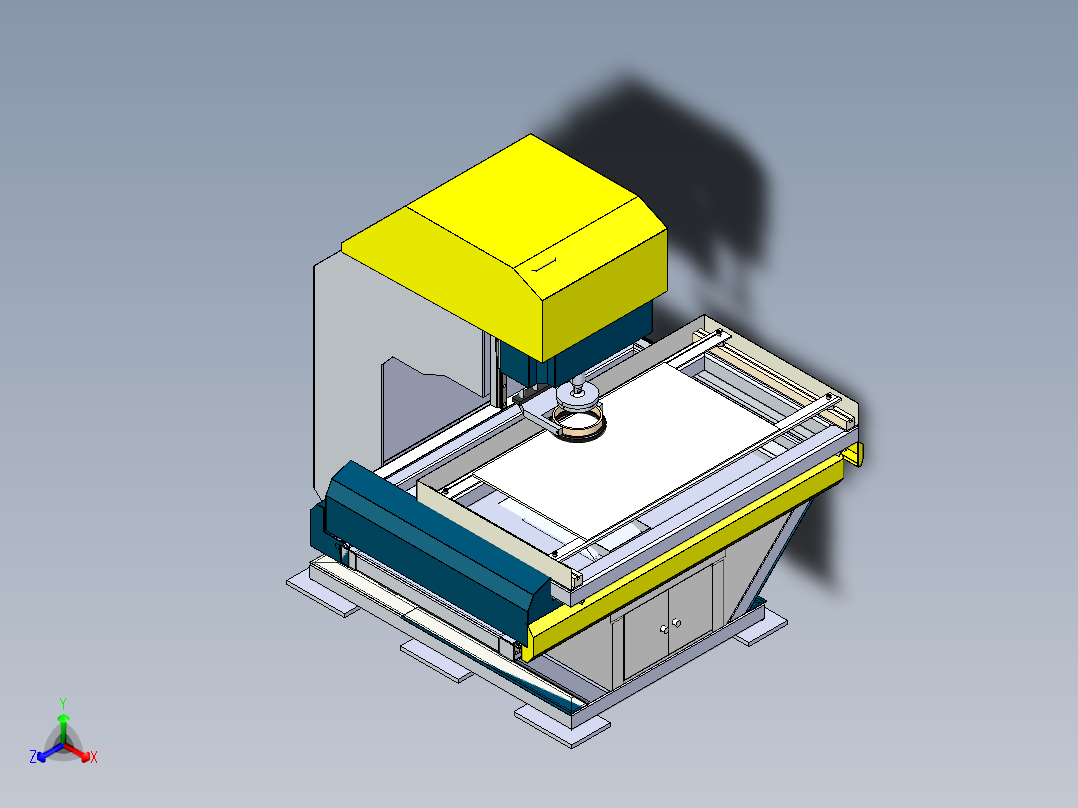 CNC数控分纸机3D数模图纸 STEP格式正等轴测图