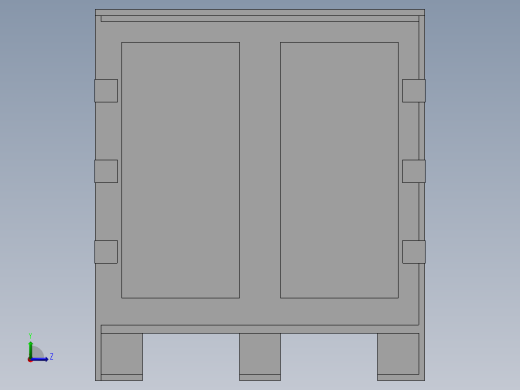 包装木箱左视缩略图