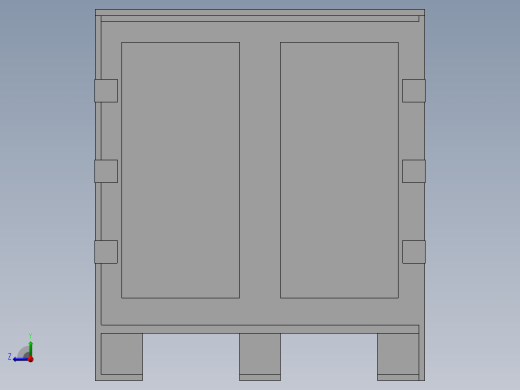 包装木箱右视缩略图