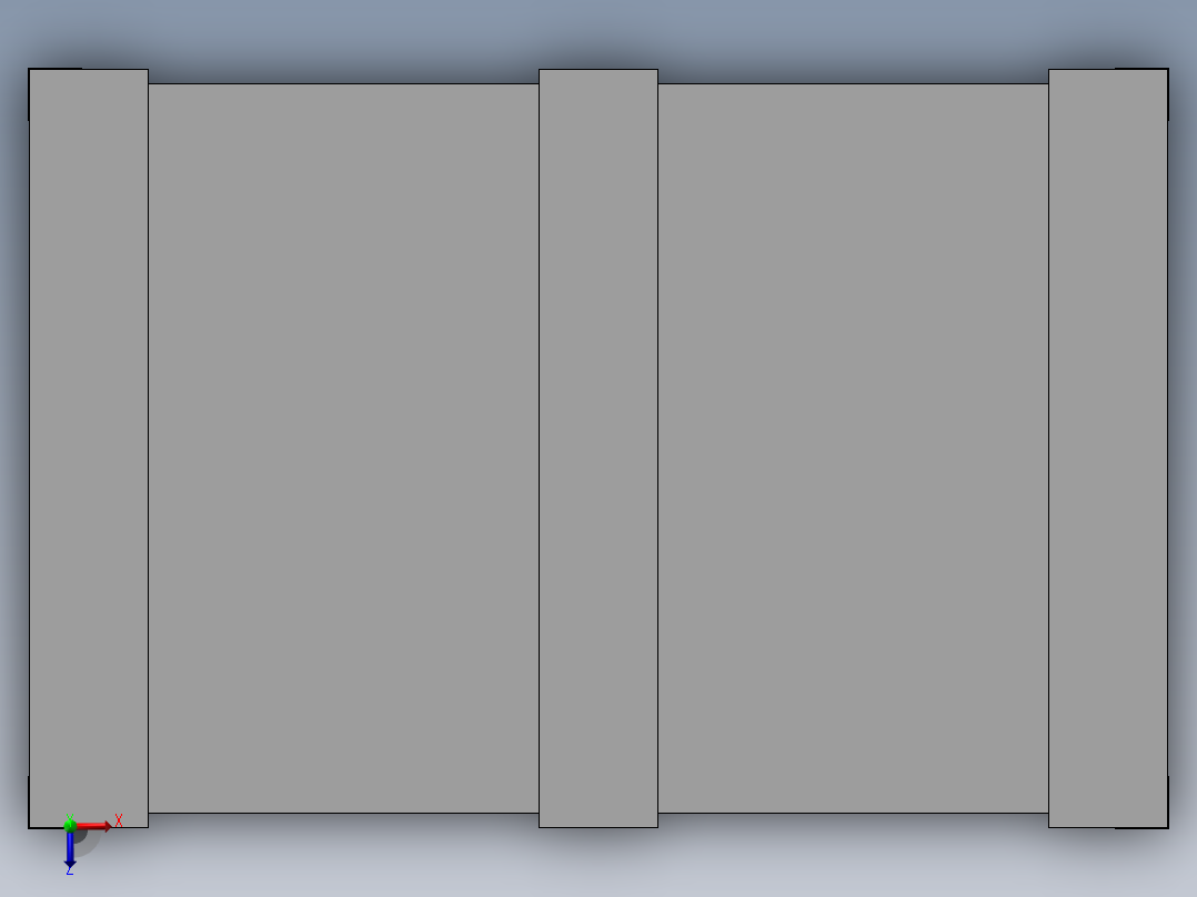 包装木箱俯视图