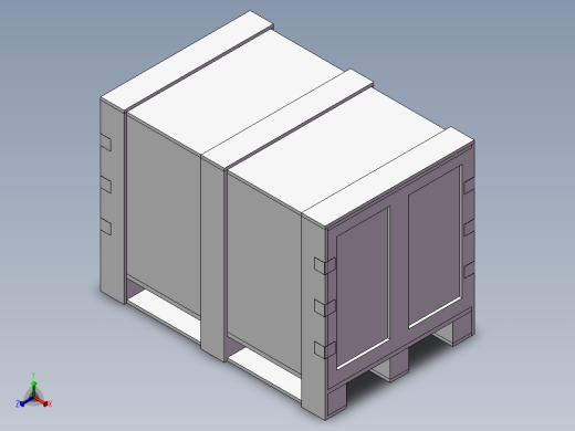 包装木箱正等轴测缩略图