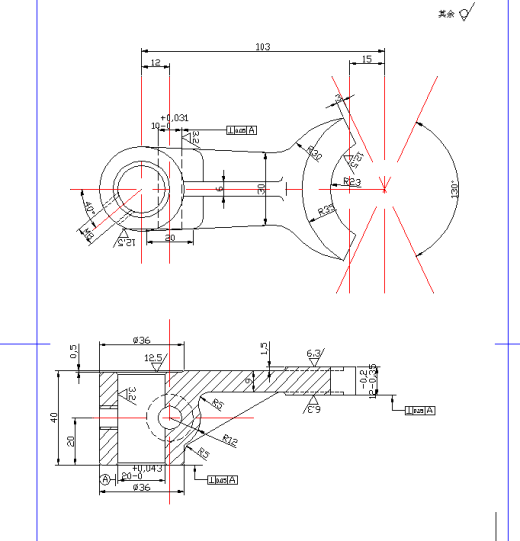 叉杆零件设计缩略图