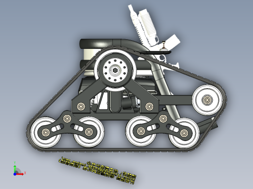 B7_全地形履带驱动单座越野轮椅前视缩略图