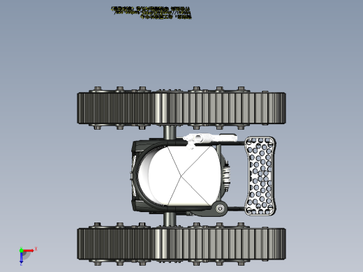 B7_全地形履带驱动单座越野轮椅俯视缩略图