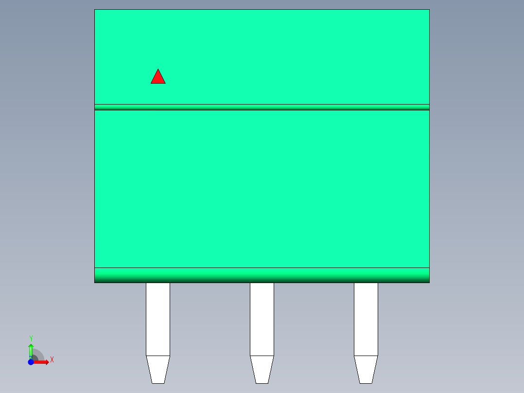 DEGSON 15EDG 系列 3.5mm 插拔式接线端子 FullPack-15EDGVC-3.5-03P-14-00AH前视图