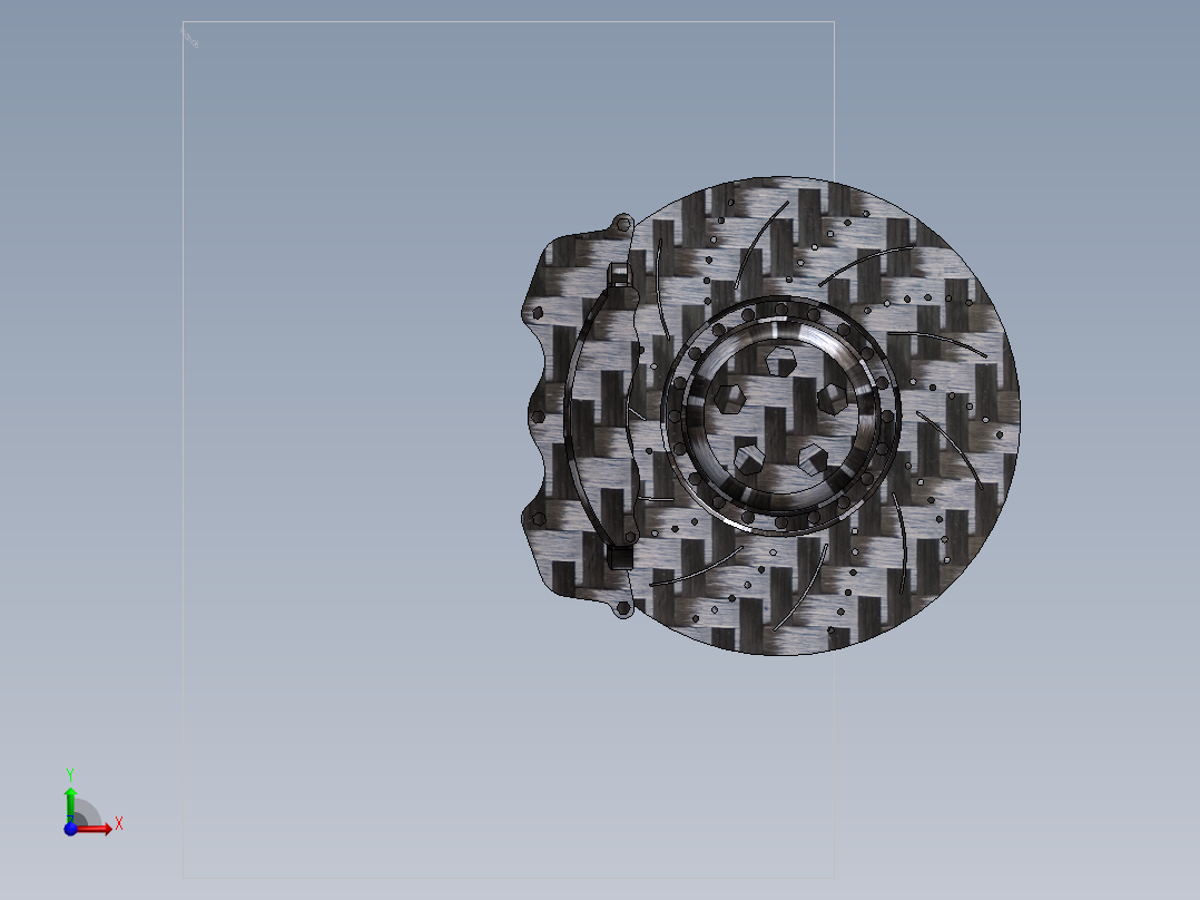 制动盘法拉利前视图