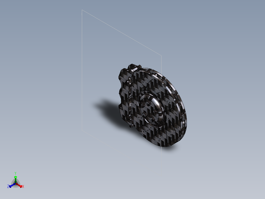 制动盘法拉利正等轴测图