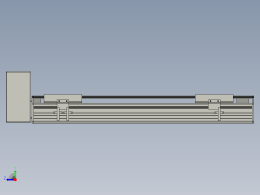 直线模组WG-LHB12-S400-RU设计图纸右视缩略图