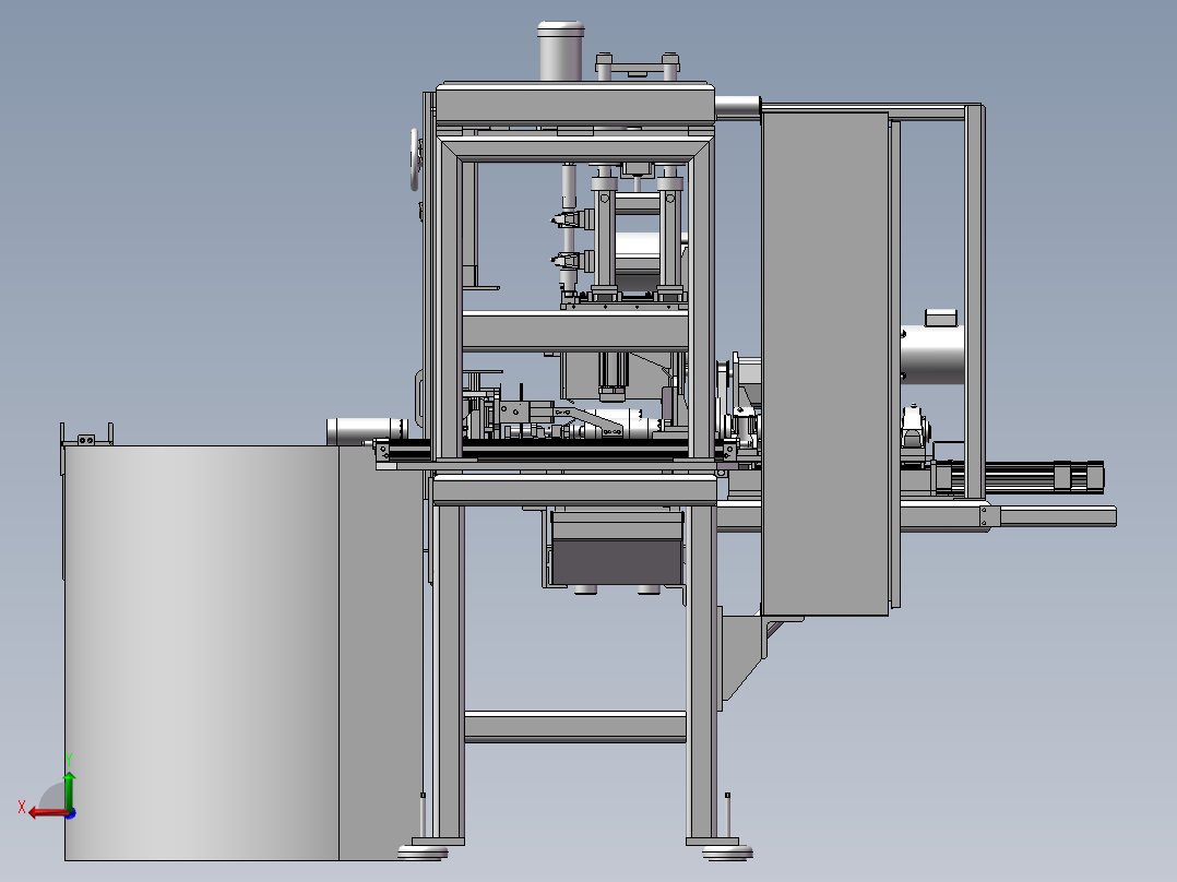 自动组装机 3D后视图