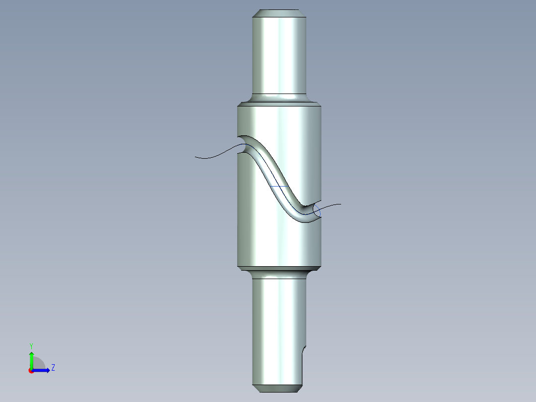 桶形凸轮从动件左视图