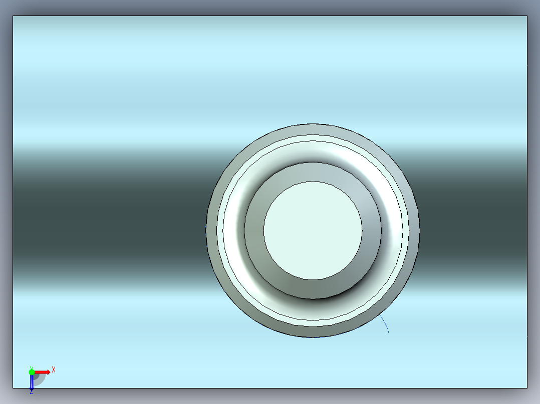 桶形凸轮从动件俯视图