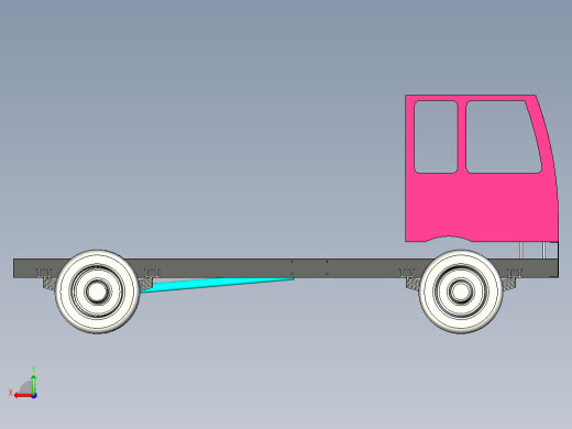 简易卡车底盘后视缩略图