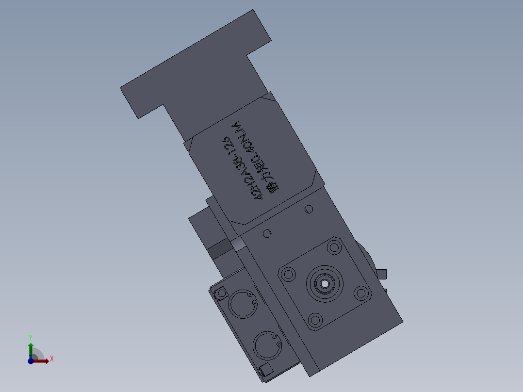 扭线结构前视图