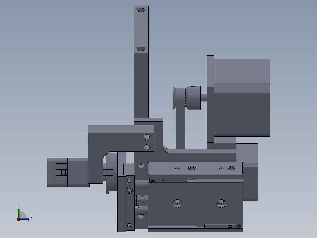 扭线结构左视图