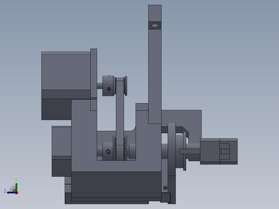 扭线结构右视图