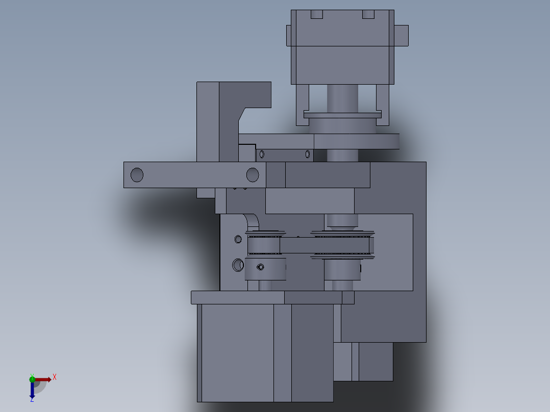 扭线结构俯视图
