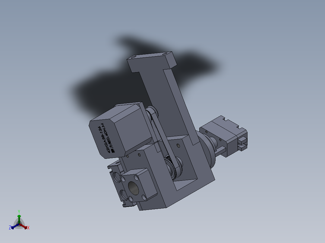 扭线结构正等轴测图