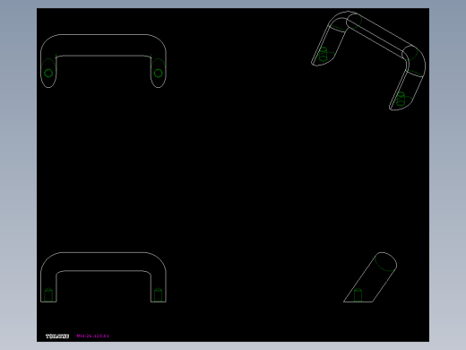 取手(鋁合金)MH-2D多系列多零件图纸模型
