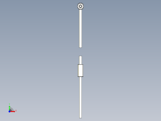 耐高温玻璃光纤_漫反射型FR-GWY420_3D前视缩略图