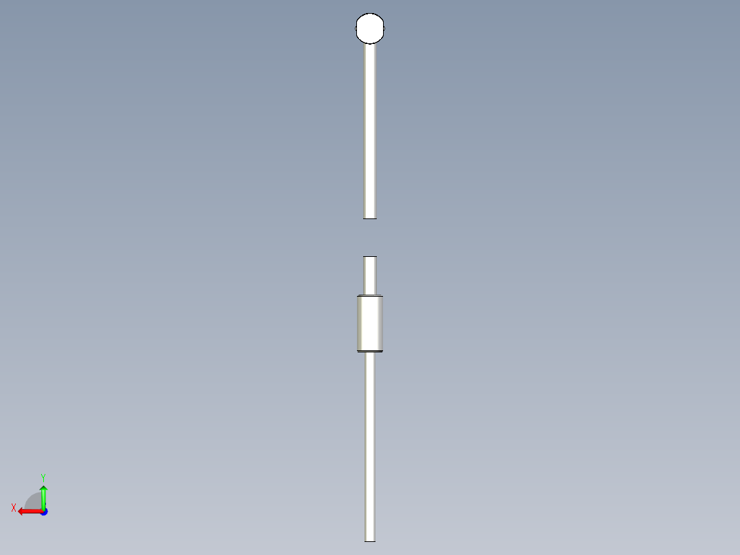 耐高温玻璃光纤_漫反射型FR-GWY420_3D后视图