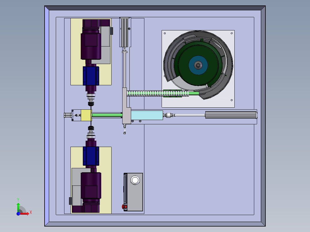 探针检测 建模1前视图