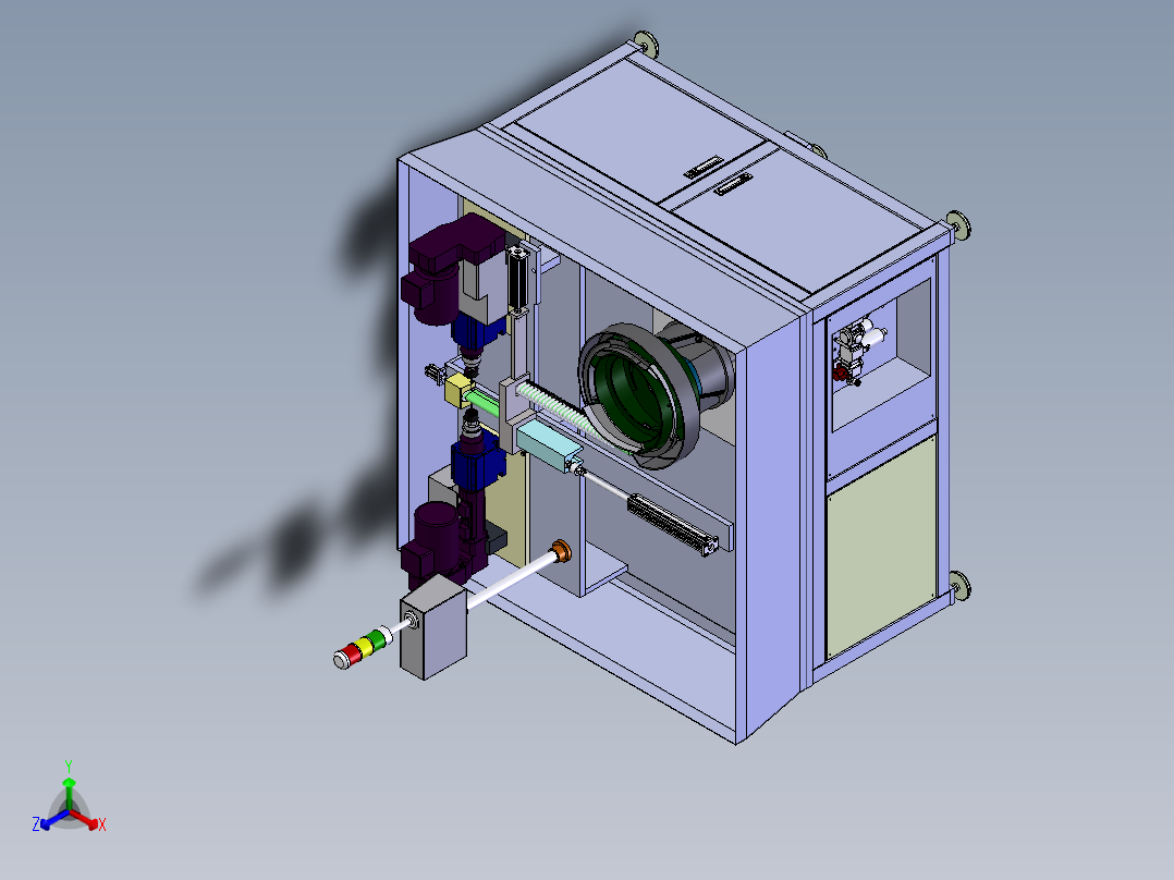 探针检测 建模1正等轴测图
