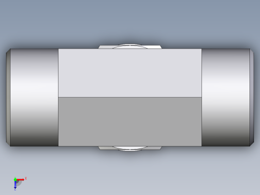 卡套式工业通用硬管接头EO_Adjustable_locknut_branch_tee_TEE20SMOROMDCF俯视缩略图