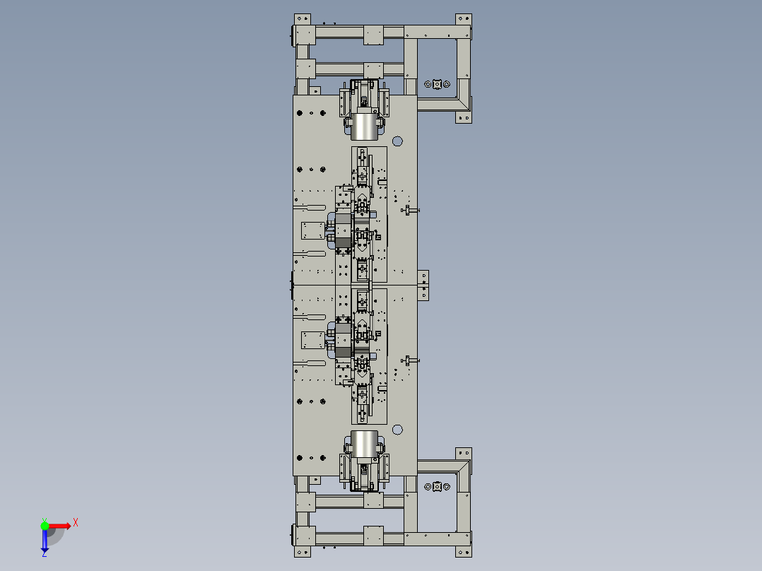 电动车模组组装设备俯视图