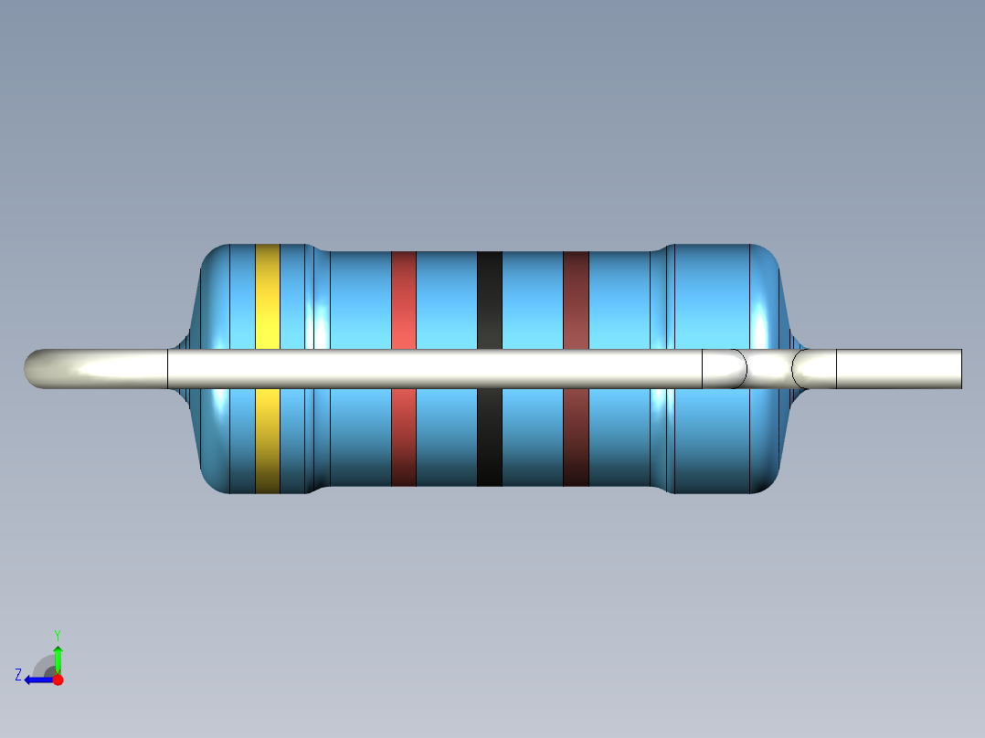 无源元件封装-RES-1W-V-MF右视图