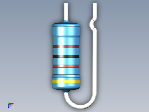 无源元件封装-RES-1W-V-MF俯视缩略图