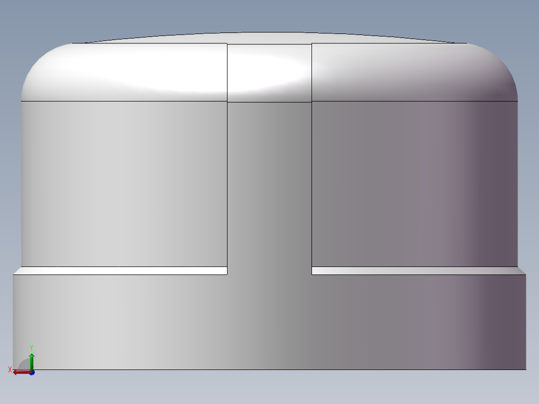 圆管帽 DN32后视图