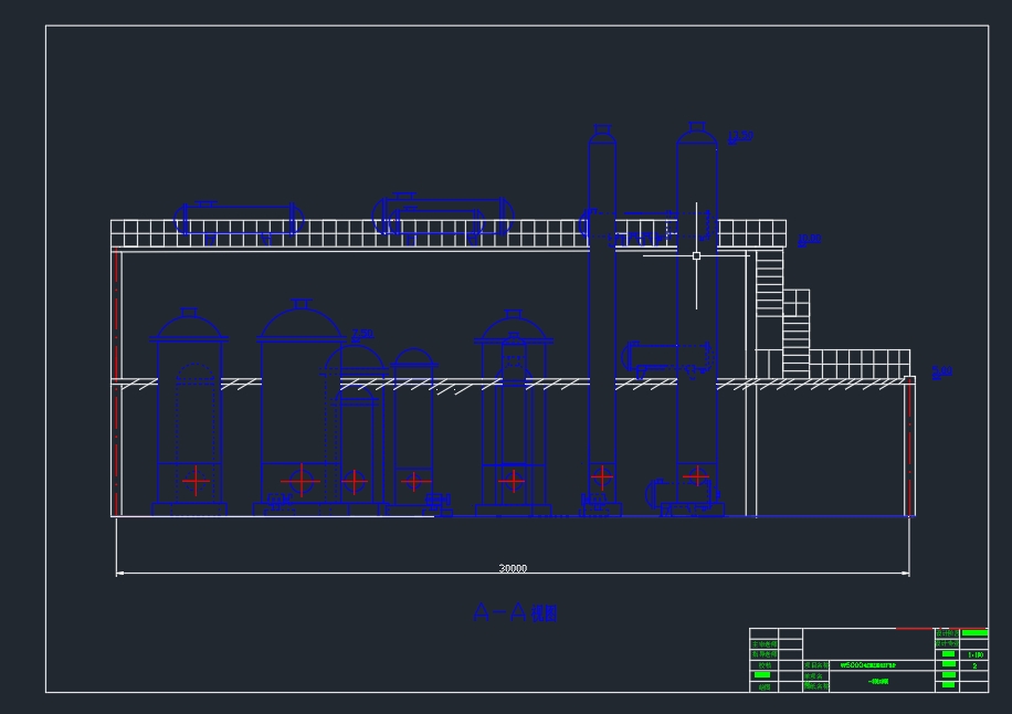年产5000吨乙酸乙酯化工厂设计CAD+说明书==913106=250