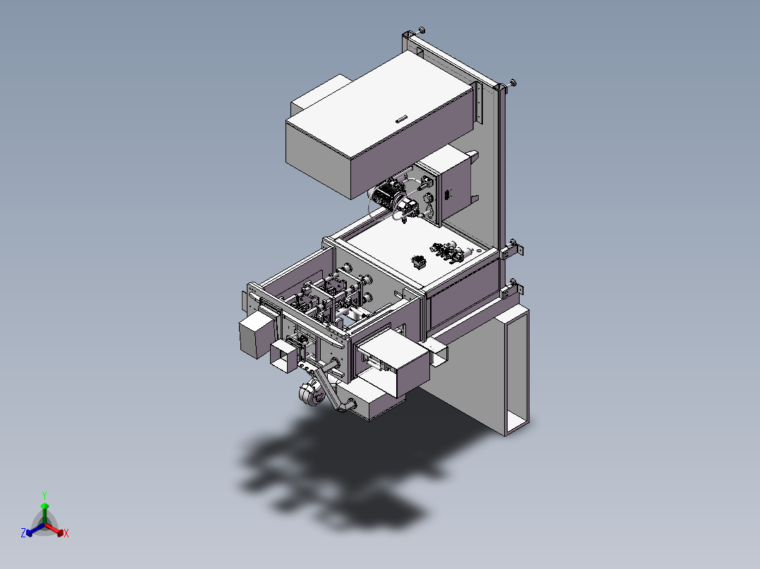 凸轮轴压装检漏机总装图正等轴测图