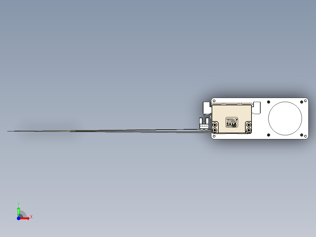 TPA-KNR-60E-1205C-L650A1-MR-H40-N3线性模块铝制底座前视图