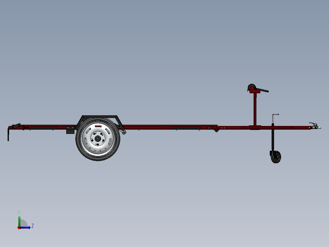 A3003263-多功能拖车左视图