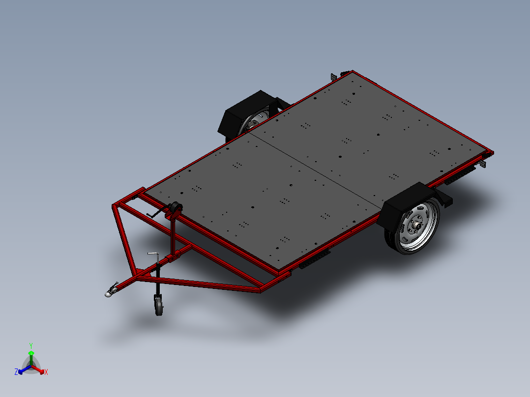 A3003263-多功能拖车正等轴测图