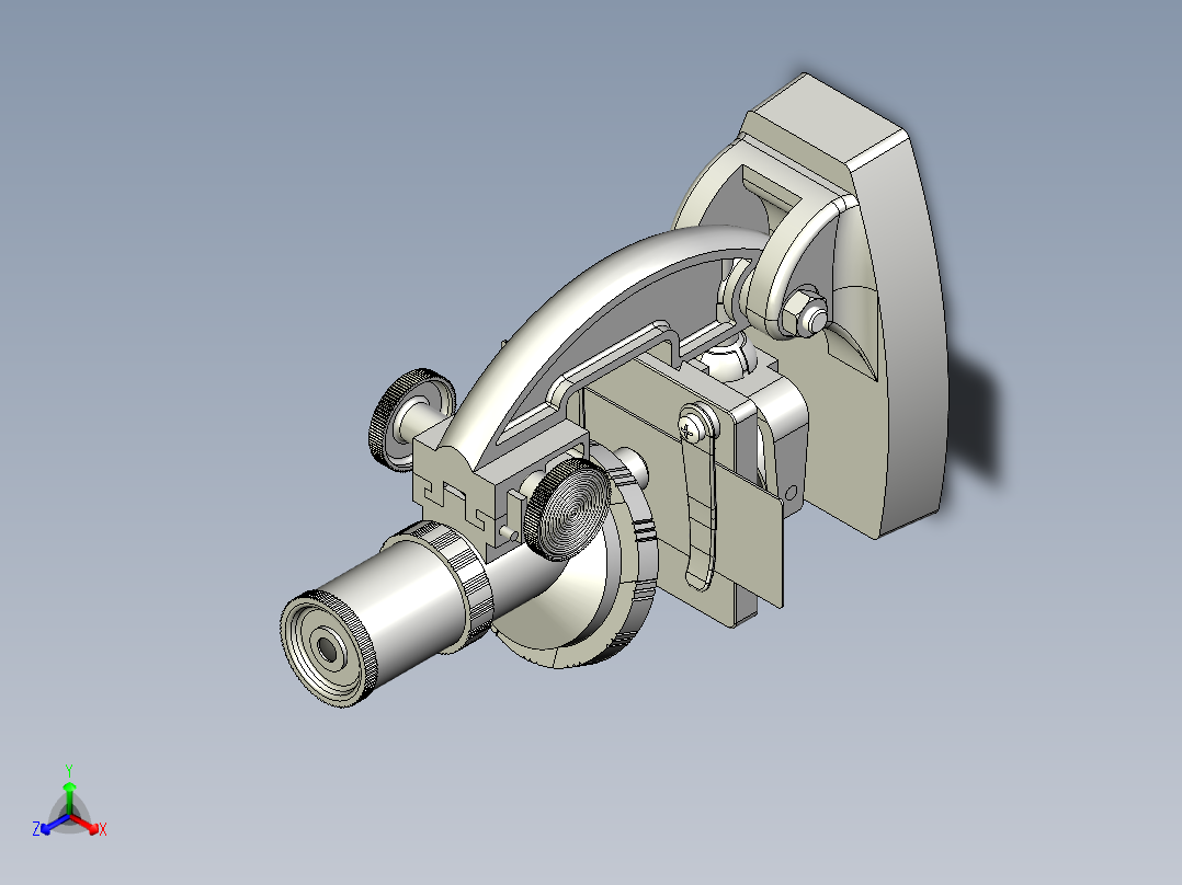 显微镜(9)正等轴测图