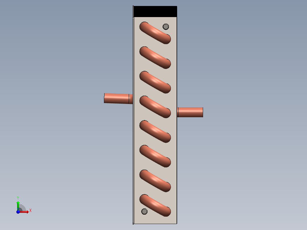 散热器热交换器前视图