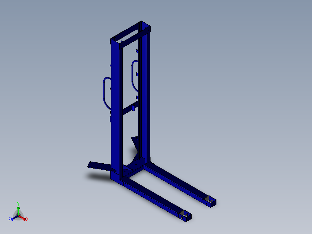 叉车(7)正等轴测图