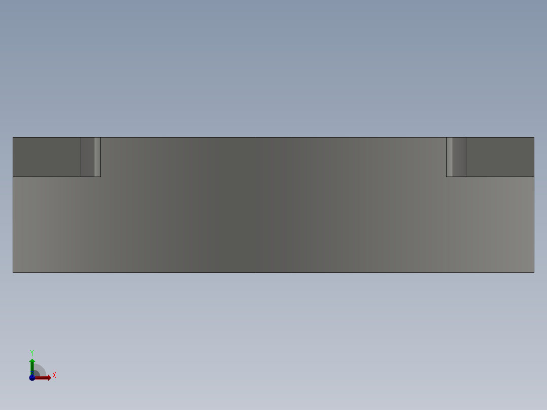 液压齿轮泵前法兰前视图