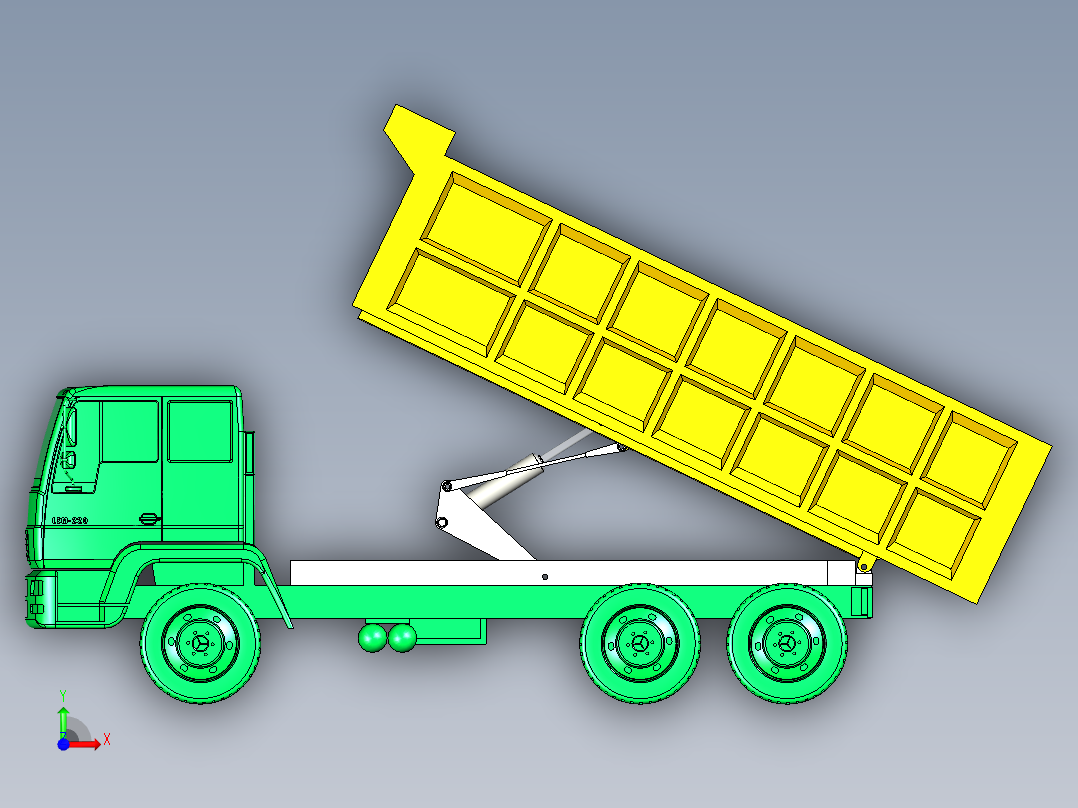 man自卸车模型前视图