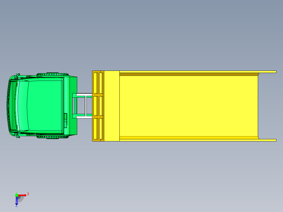 man自卸车模型俯视图