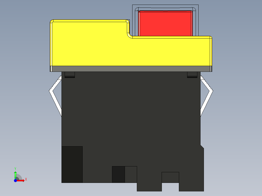 B2004755-气动冲压注塑机前视图