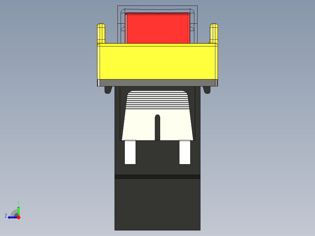 B2004755-气动冲压注塑机右视图