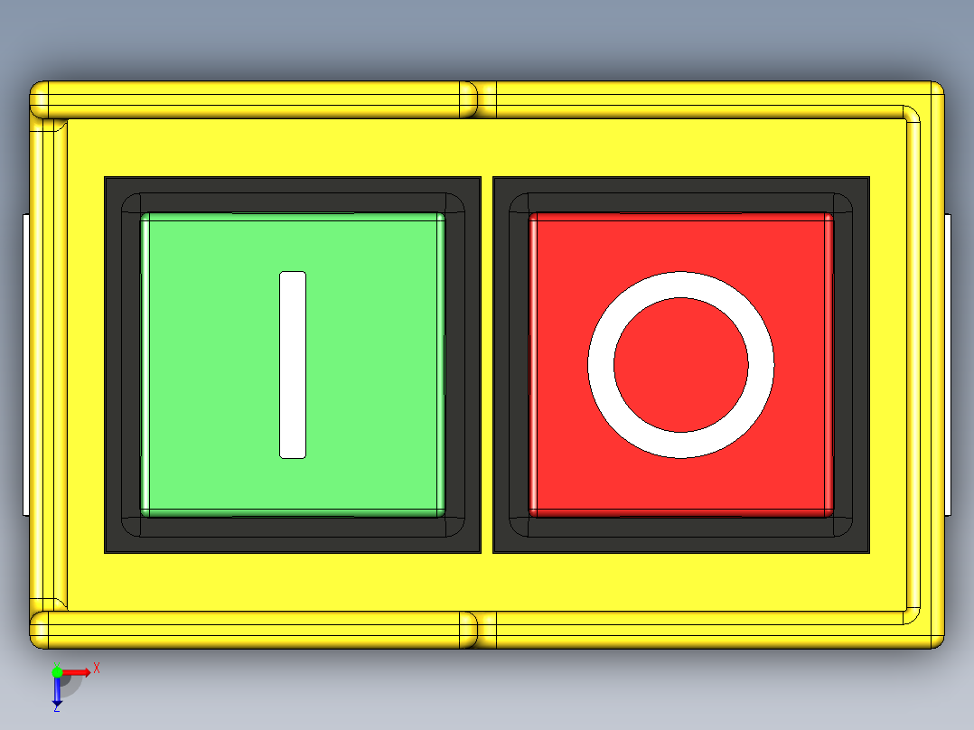 B2004755-气动冲压注塑机俯视图