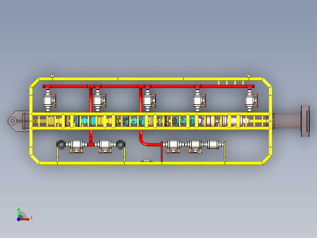 B3003506-PLR 10英寸 5000磅平方英寸 - 垂直前视图