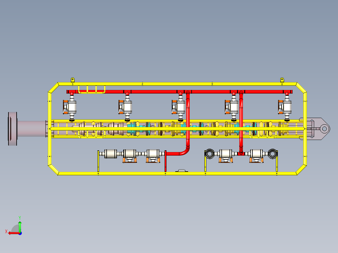 B3003506-PLR 10英寸 5000磅平方英寸 - 垂直后视图